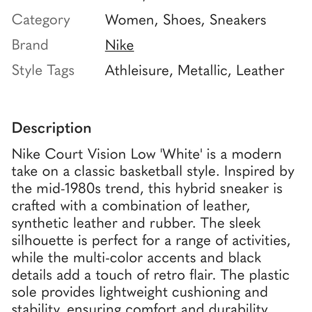 🔥Nike Women's BUY ME 🔥 White Sneakers with Holographic Swoosh 📦 - Picture 8 of 8